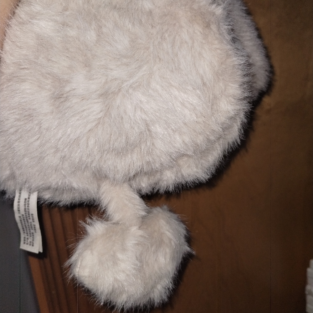 Rare Liila Marshmallow cybersecurity (Name) Cute Plush Bunny Hat with Blue Ears - Picture 4 of 4